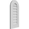 Ekena Millwork Round Top Surface Mount PVC Gable Vent: Non-Functional, w/ 3-1/2"W x 1"P Standard Frame, 14"W x 30"H GVPRT14X3001SN - alternate 3
